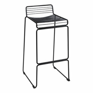 wire bar stool black
